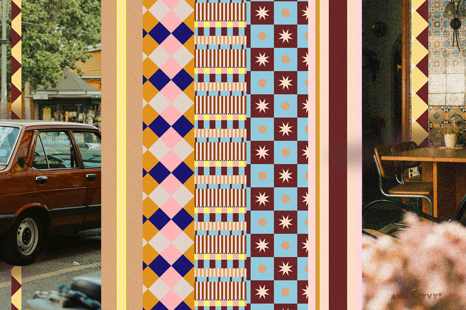LOCARSA LINEA | Patterns & Frames for Illustrator - ANA & YVY