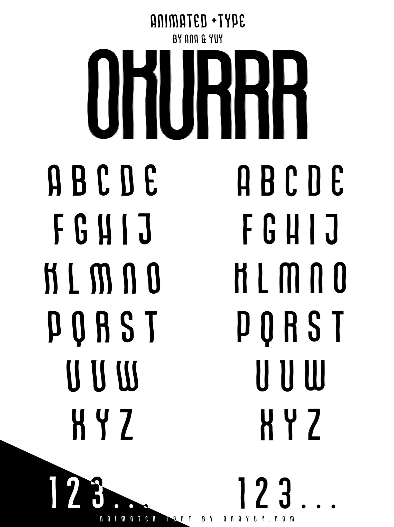 Animated Font |  OKURRR - ANA & YVY