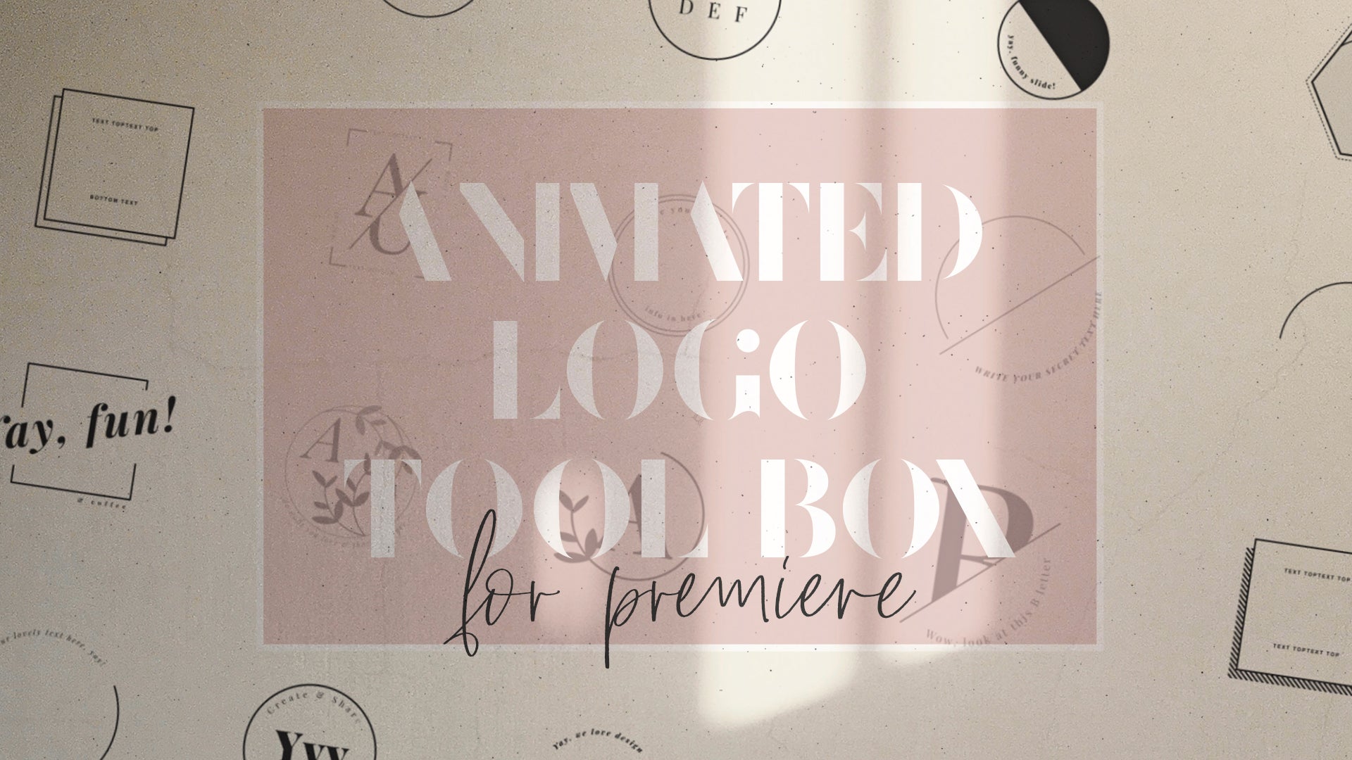 Animated Logo Creator | Logo Tool Box Template - ANA & YVY
