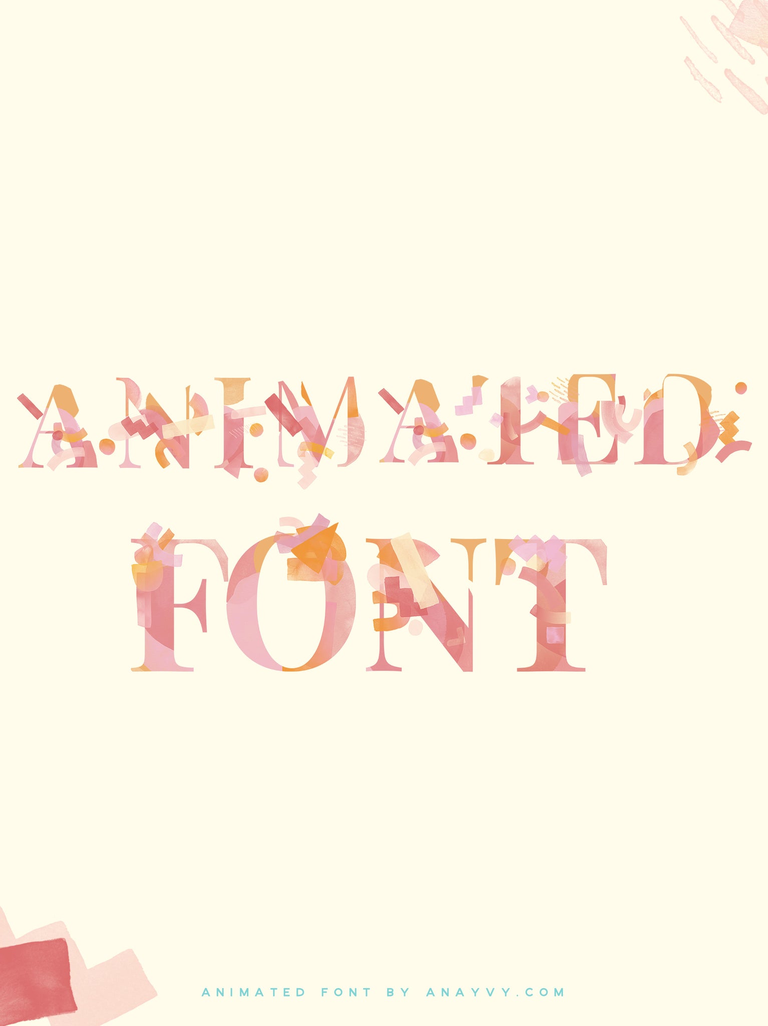 Animated Font | Abstractum Mobile - ANA & YVY