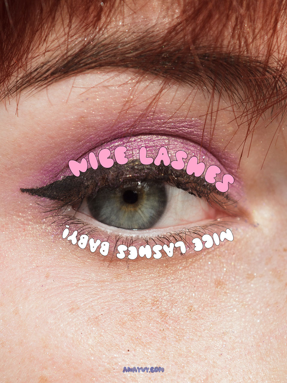 FAT AMY 2000s bubbly graffiti font ANA & YVY