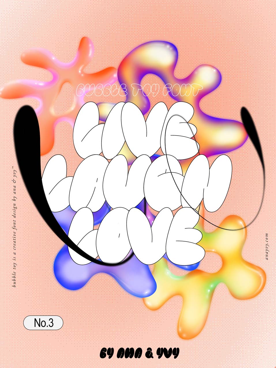 BUBBLE TOY | Bubbly Graffiti Font - ANA & YVY