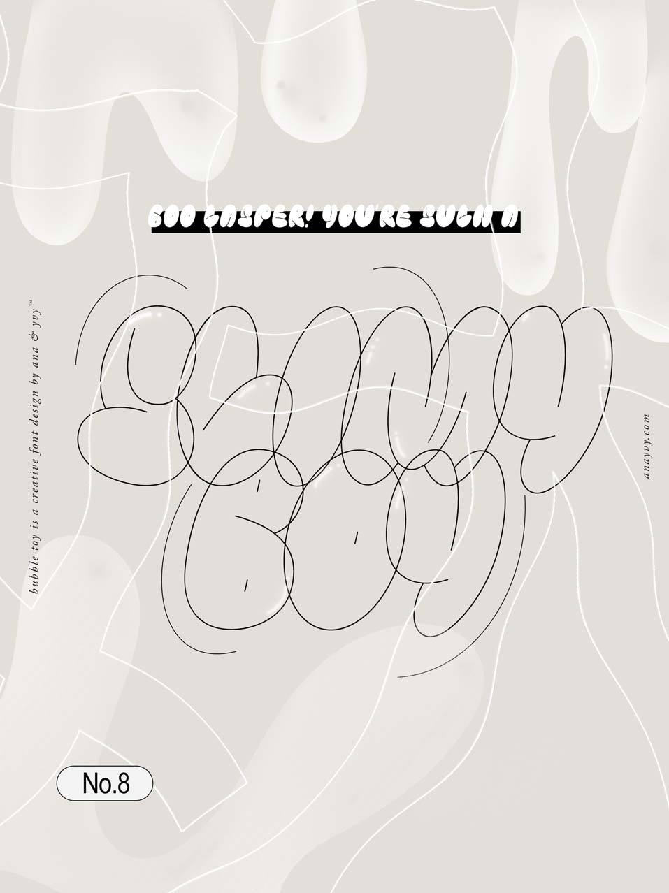 BUBBLE TOY | Bubbly Graffiti Font - ANA & YVY