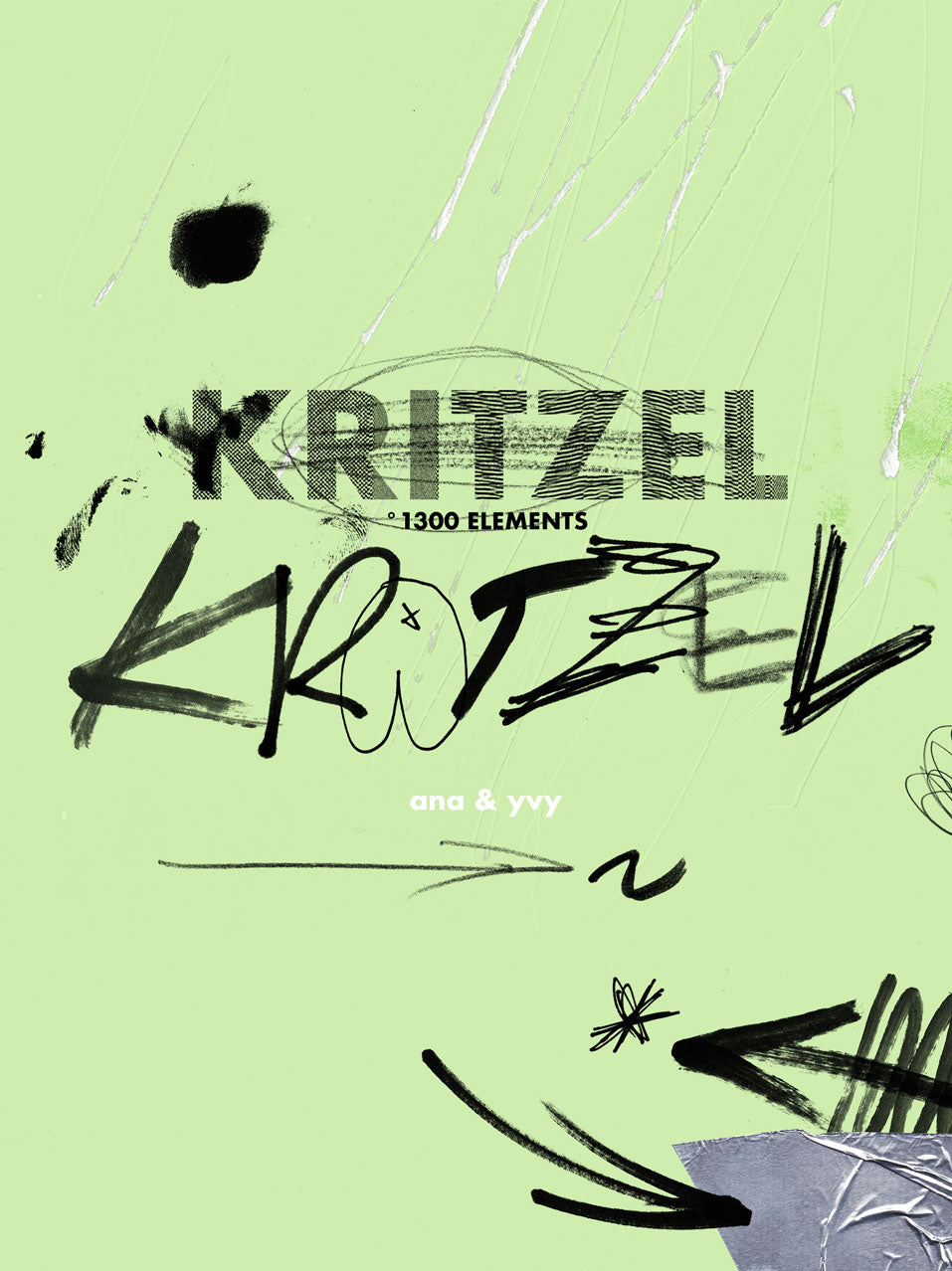 KRITZEL KRATZEL | marker, scan texture & pen scribbles - ANA & YVY