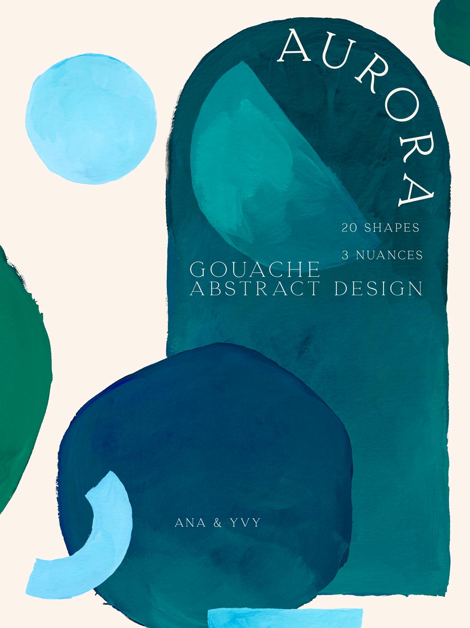 Texture | Aurora Ocean Blue Abstract Shapes - ANA & YVY