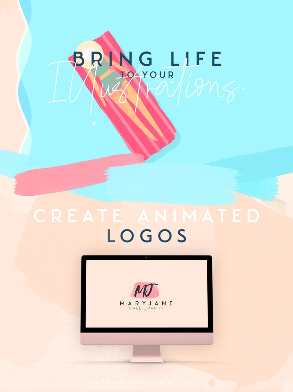Animated Clipart | Animated Watercolor Tool Box - ANA & YVY