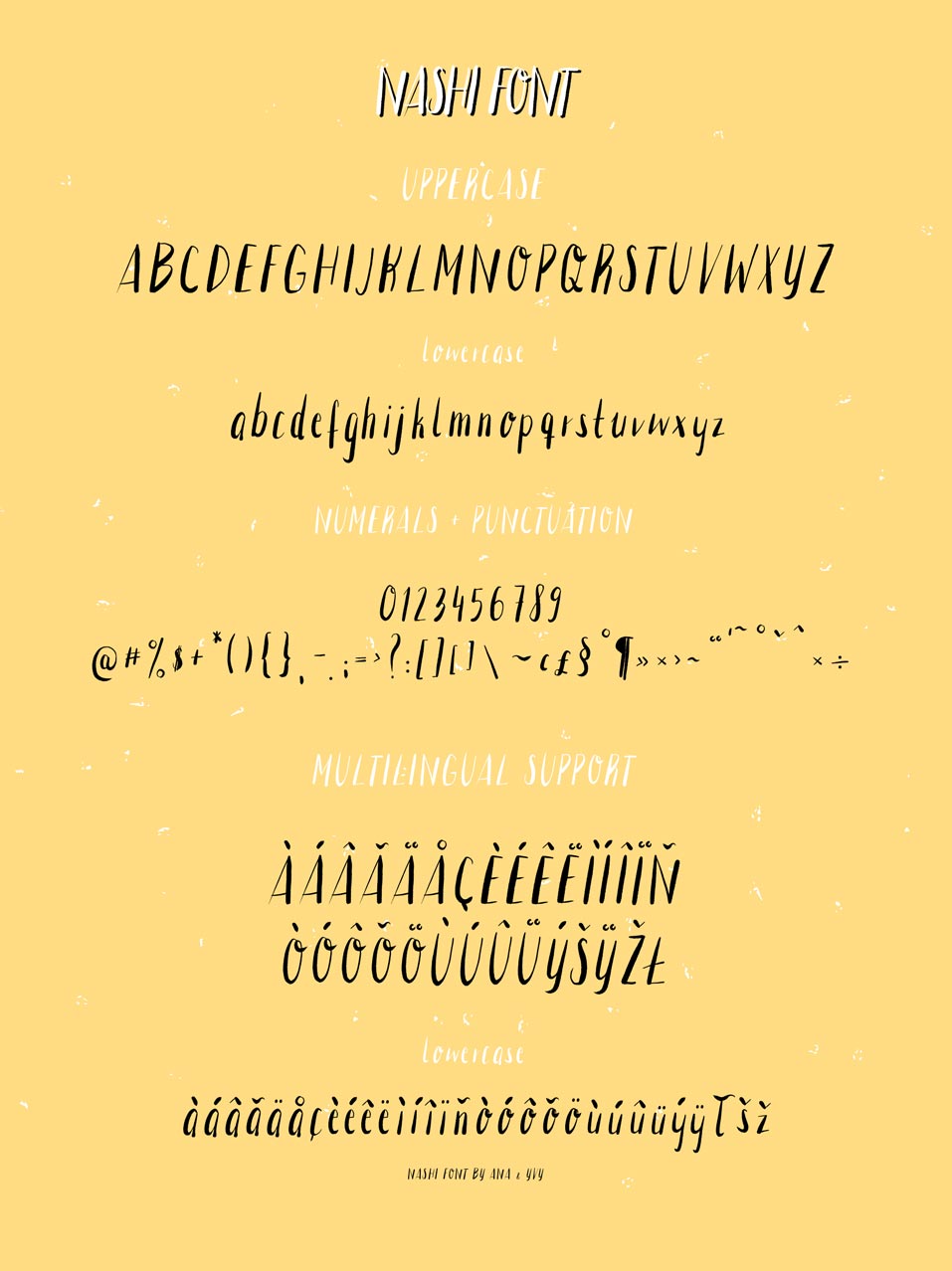 Nashi | Handwritten Quote Font - ANA & YVY