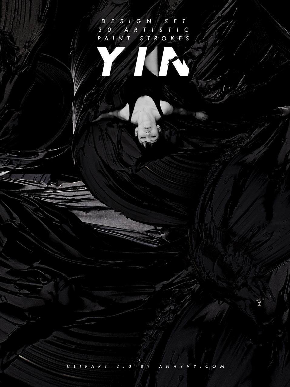 THE BLACK YIN | Clipart Collection - ANA & YVY